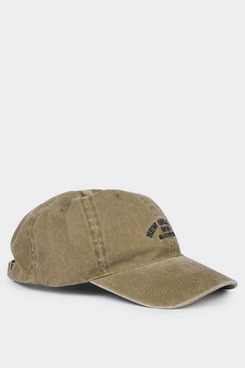 DeFacto Grey Man Boy Embroidered Cotton Cap Casual - Image 2